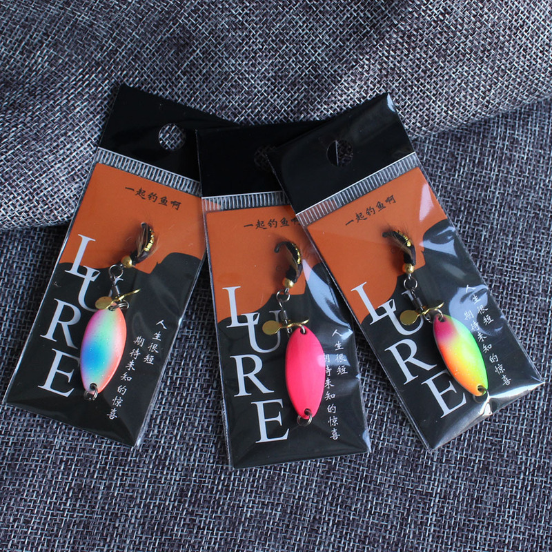 Spin Fly Hook Luminous UV Luya Sequin Trout Horse Mouth Cocked Mouth Long-range Metal Bait Copper Sequin Fake Bait Spin Fly Hook Luminous UV Luya Sequin Trout Horse Mouth Cocked Mouth Long-range Metal Bait Copper Sequin Fake Bait