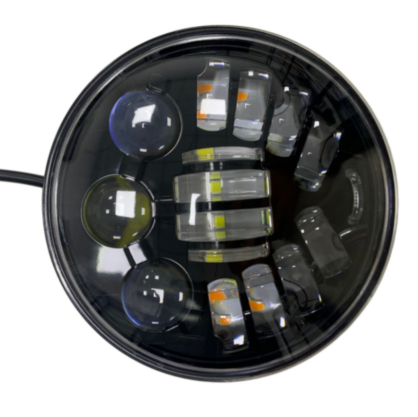 Directly from the Manufacturer: Harley Motorcycle Headlights, Off-Road Vehicle Modified Lights, 5.75inch Caterpillar Wrangler Headlights