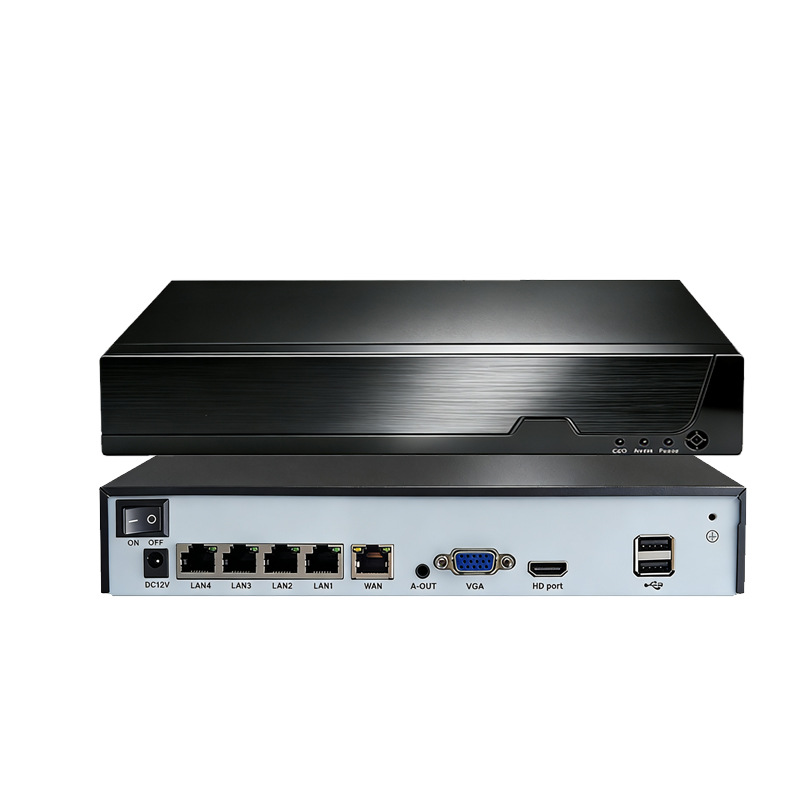 Xiongmai 4-channel POE NVR high-resolution network hard disk video recorder monitoring server 4K 8MP xmeye 4-channel