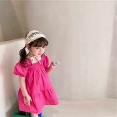 Sweet Children's Princess Dress for Summer | Girls' Puff-Sleeve One-Piece Dress | Kids' Clothing (3-8 Years) | Drop Shipping