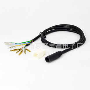 跨境9芯電機線 電動車電機防水連接線轉換延長線9pin 80cm