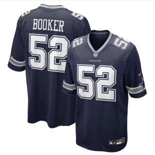 Foreign Trade Rugby Uniform NFLCowboys Denim Team 52# Taylor Booker Booker2025 Draft Ball