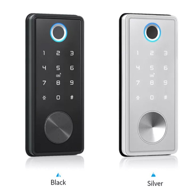 厂家直供 智能门锁 指纹识别+机械钥匙两用锁 支持批发指纹解锁