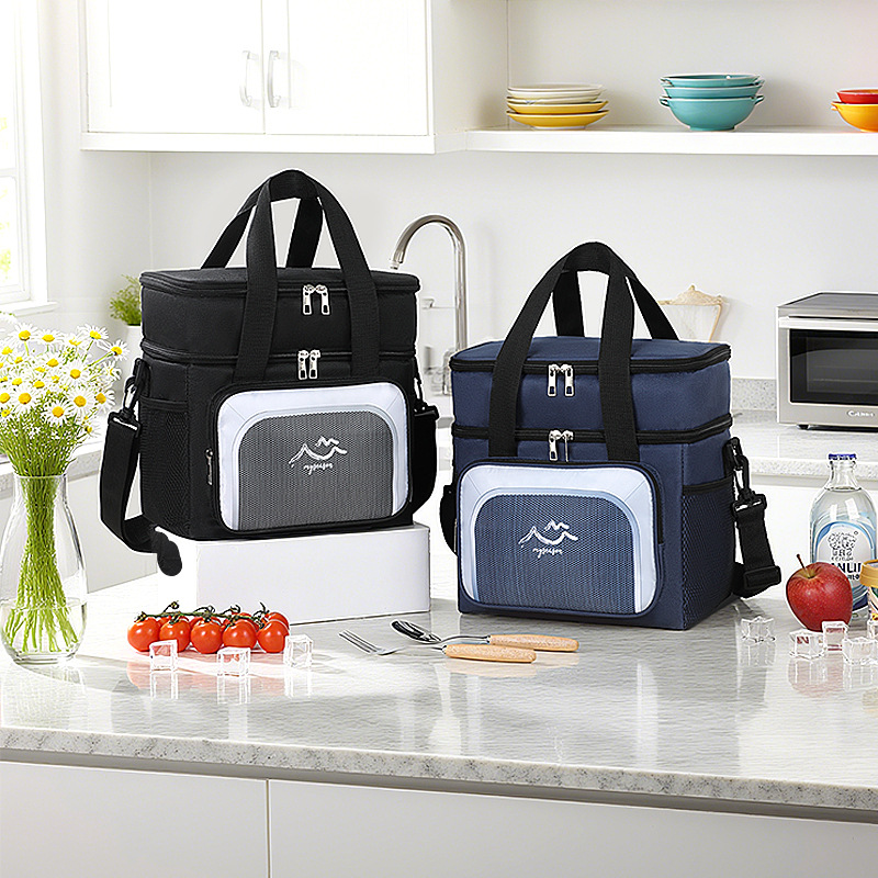 Bolsa de almuerzo transfronterizo, bolsa de hielo portátil, bolsa de picnic al aire libre, bolsa de bento de bolsillo para llevar al trabajo, bolsa de leche fresca