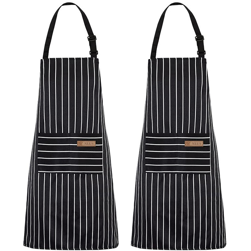 Delantal de lona de algodón transfronterizo Plaid rayas patrón impreso floral jardinería ropa de trabajo Halter delantal fábrica al por mayor
