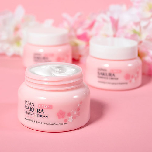 LAIKOU Sakura Essence Cream 60g, Hydrating & Nourishing Skincare Product, English Packaging, Cross-Border