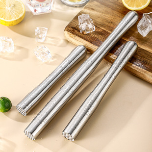 304 Stainless Steel Juice Stick, Handmade Lemon Tea Making Tool, Ice Hammer, Milk Tea Shop Fruit Juice Stick
