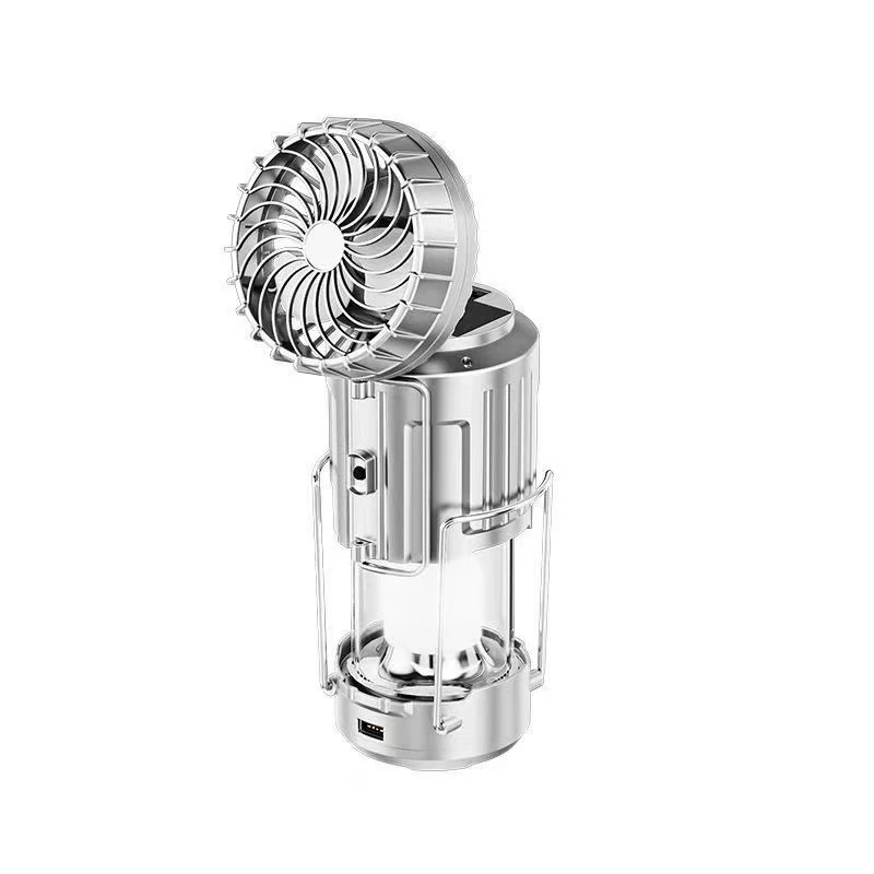 Travel air fan solar-powered, handheld garden lights for camping
