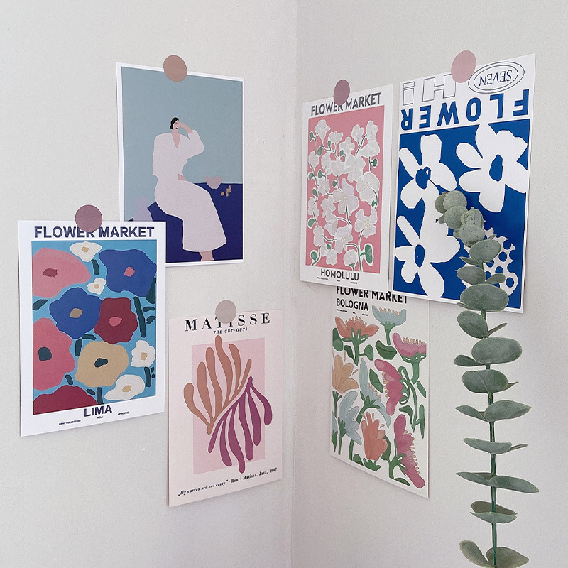 ins Korean style DIY photo wall Korean style fresh and cute cards greeting cards wall home decoration dormitory bedroom girls