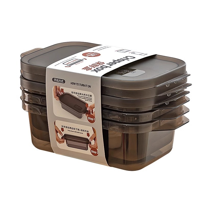 Caja de almacenamiento de refrigerador, caja de frutas portátil de grado alimenticio, caja de comedor especial para estudiantes, caja de comedor calentada por microondas