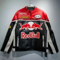 Гоночный костюм F1 Red Bull кожаная куртка Harley мотоциклетный костюм куртка с коротким хлопком