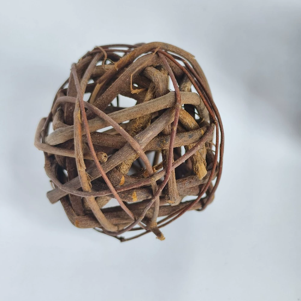 Настроить | Индонезийский шар из ротанга Tufu 6 см, пасторальный стиль, свадебные реквизиты, оригинальный экологический декоративный шар, декоративный шар для рождественской елки