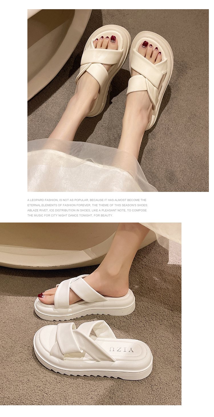 Women's Casual Solid Color Round Toe Slides Slippers display picture 1