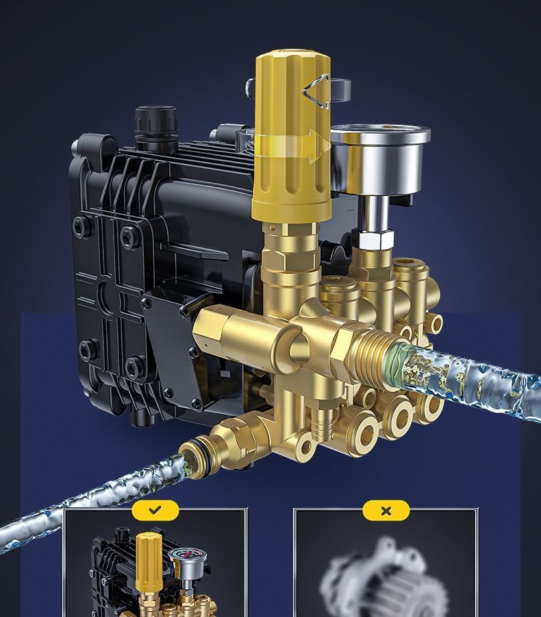 Guide Car Wash Machine 220V Commercial Car Wash Shop Farm High-Power Pressure Washer Water Gun Strong Water Pump