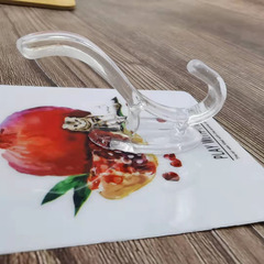 Transparent coat hook, door hook, punch-free function, strong adhesive, traceless hook, bathroom live broadcast, good product