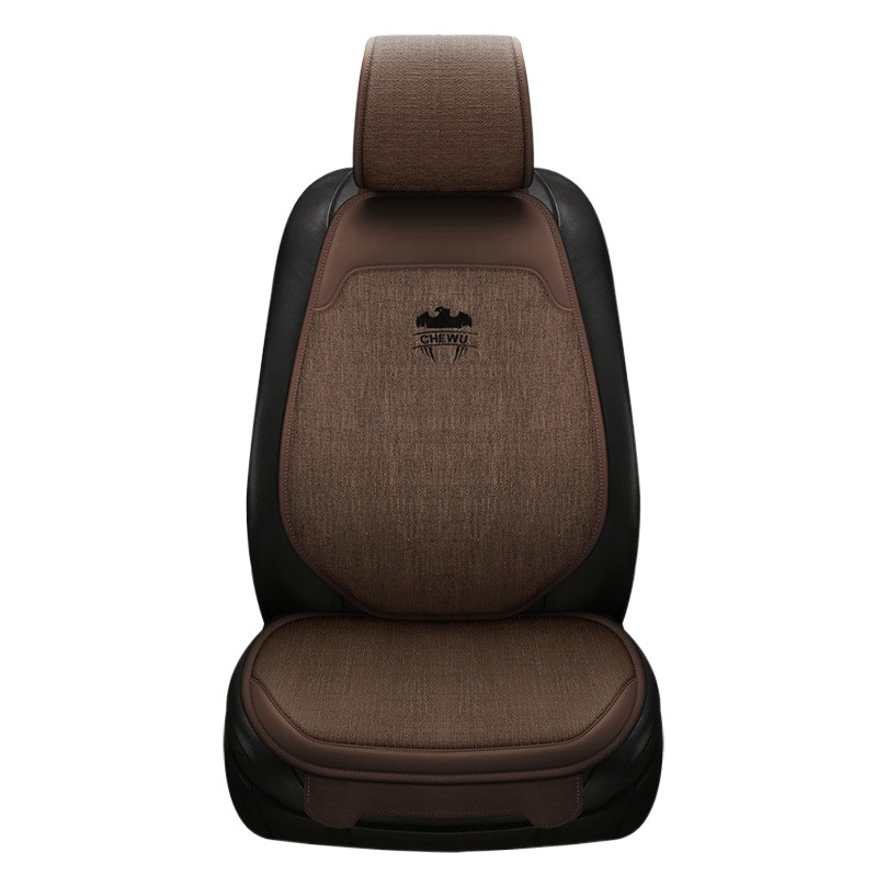 Cojín clásico del asiento del coche cojín del asiento del coche de cinco asientos Universal Lino cintura pequeña Four Seasons cojín del asiento cubierta de asiento de coche completo