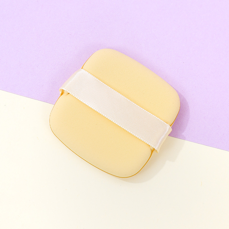 No coma polvo, polvo súper suave, seco y húmedo, base líquida, galletas cuadradas, esponja de maquillaje, cojín de aire de doble cara, borla de mantequilla