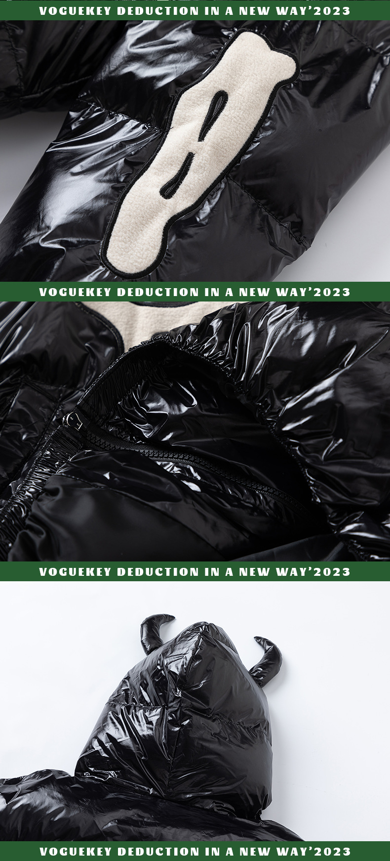 Erkek Giyim Kulübü Sokak Amerikan Retro Akın Nakış İskelet Kalınlaştırılmış Kapşonlu Pamuklu Ceket Erkek Moda Markası Gevşek Niş_voghion.com