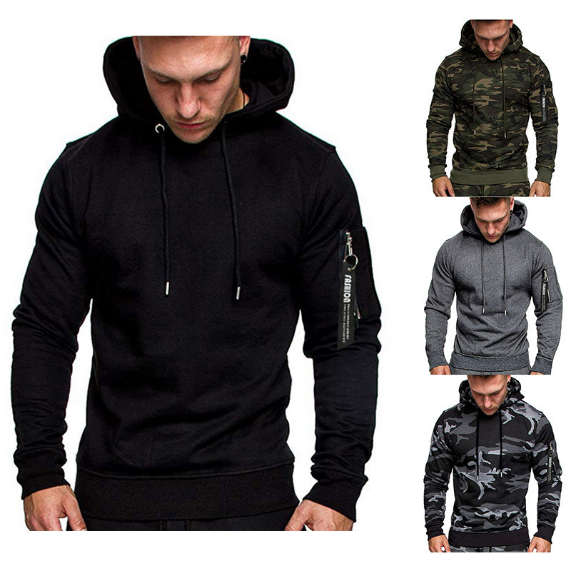 European size foreign trade autumn and winter new men's fashion casual long sleeve pullover sweater A24