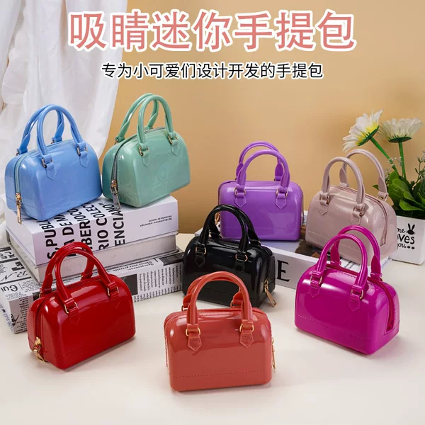 2025 Summer New Jelly Bag Pillow Bag Mini Bag Handbag Trendy Hot-Selling Single Shoulder Crossbody Women's Bag Foreign Trade