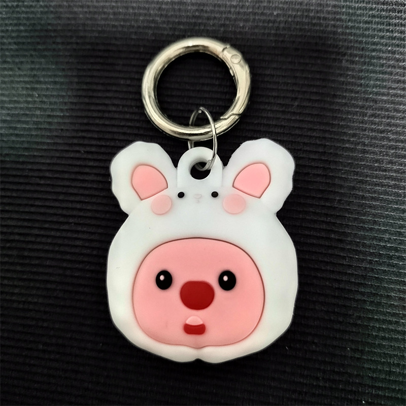 アニメアニメのスプリングはアップルのエアタグの保護カバーを掛けて、紛失防止器のポジショナの殻を追跡します。|undefined