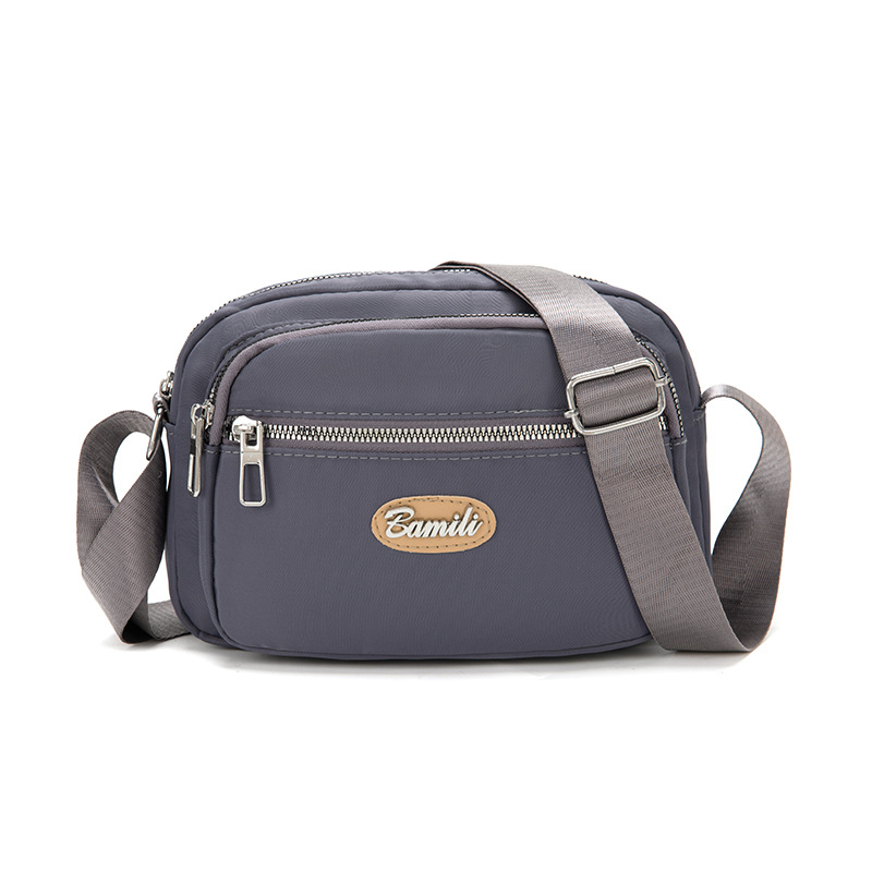 Bolso bandolera transfronterizo simple y versátil Bolso de tela de nailon ligero casual para mujer Bolso de moda Bolso impermeable al aire libre