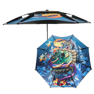 Зонтик фабричный рыбацкий зонтик 2,2 \ 2,4 метра Усиленная универсальная виниловая полная затененная солнцезащитный крем и рыболовное снаряжение с осадками.