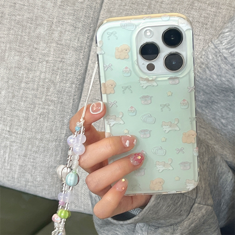 Postre fresco de verano para gatos Apple 16promax femenino 14/15 nuevo 15Pro simple 13 cachorro