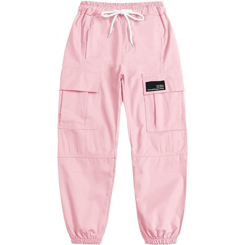 Pantalones Cargo con Puño para Mujer de Algodón con Cintura Elástica image 16