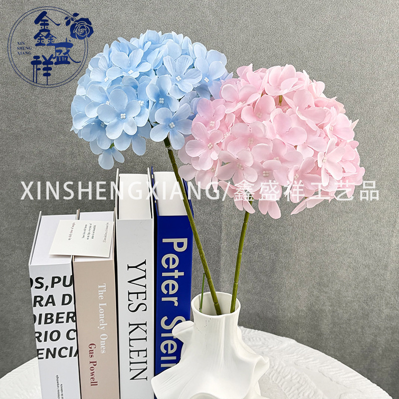 High-Quality Artificial Hydrangea Flowers, 90 Pieces of Fake Hydrangea Flowers for Wedding, Home Decoration, Photography Props, Floral Art Wholesale