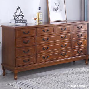 Chest of Drawers Solid Wood Simple Modern Bedroom Chest of Drawers Drawer Storage Cabinet American Chest of Drawers Living Room Cabinet Storage Cabinet