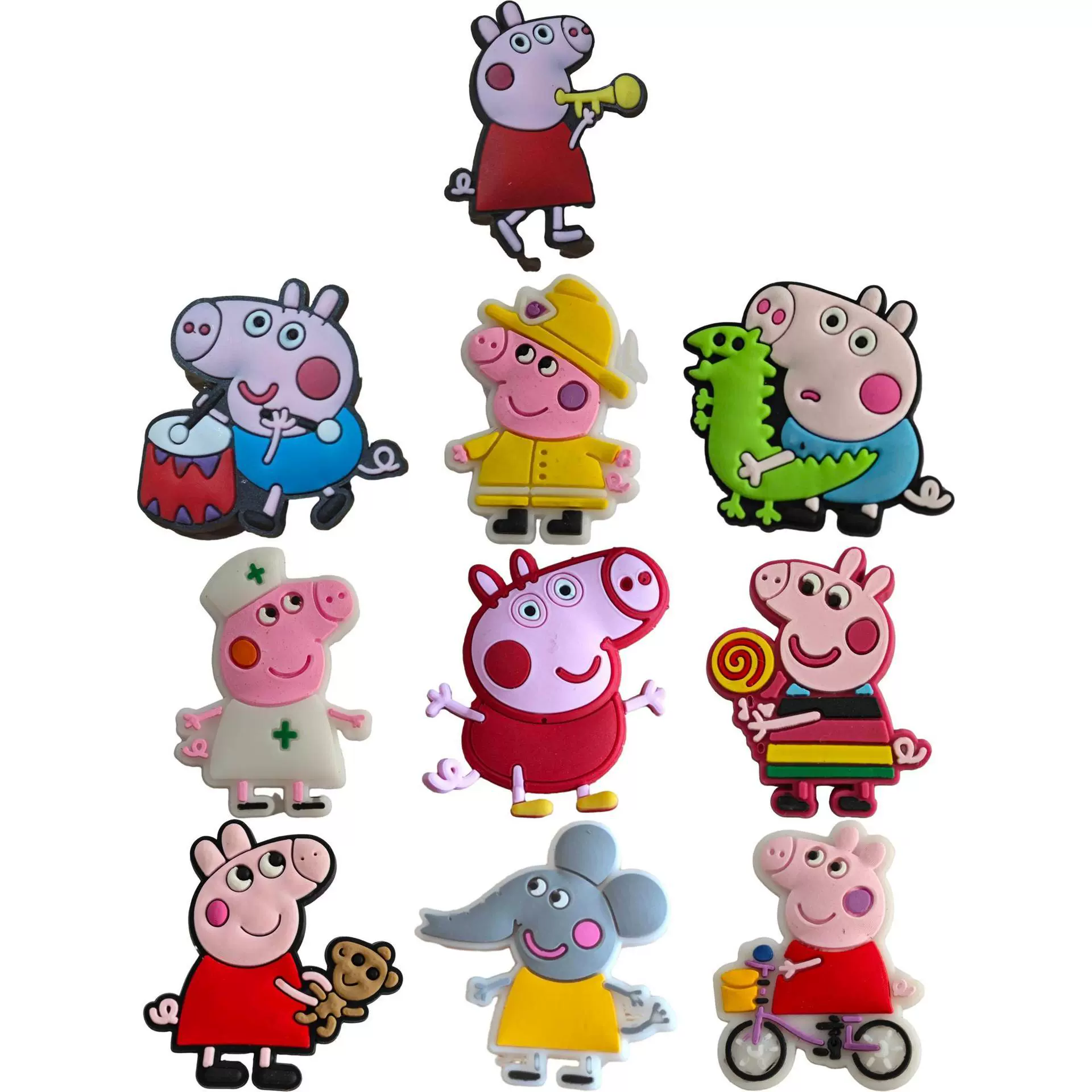Peppa Pig 10 серия обувь Пряжка обувь из ПВХ цветочные аксессуары для обуви трансграничные горячие продажи праздничные Вечеринки съемные туфли