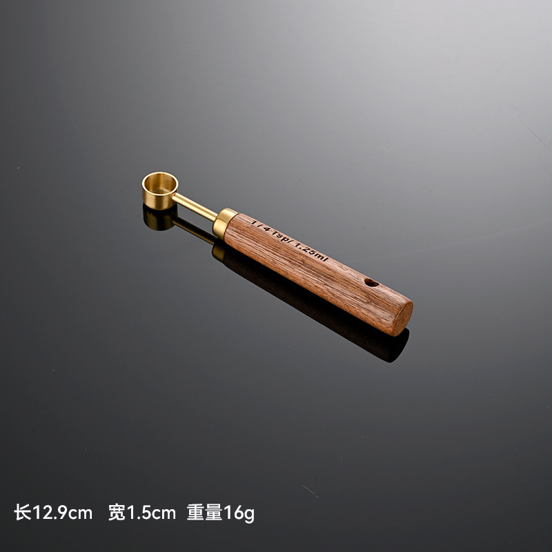 测量工具不锈钢量勺金色8件套钛烘焙AE厨房量杯猫咪狗狗宠物粮勺|undefined