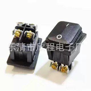 QY--604N.B防水翘板电源船型开关KCD4螺丝脚银触点大电流防水开关
