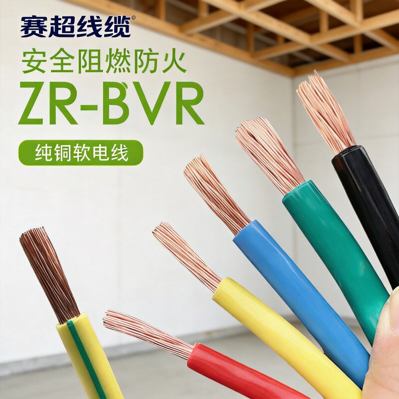 Customized BVR flame-retardant national standard electrical wires and cables, available in single-core and multi-strand options, suitable for home improvement projects and construction, with copper cores Customized BVR flame-retardant national standard electrical wires and cables, available in single-core and multi-strand options, suitable for home improvement projects and construction, with copper cores