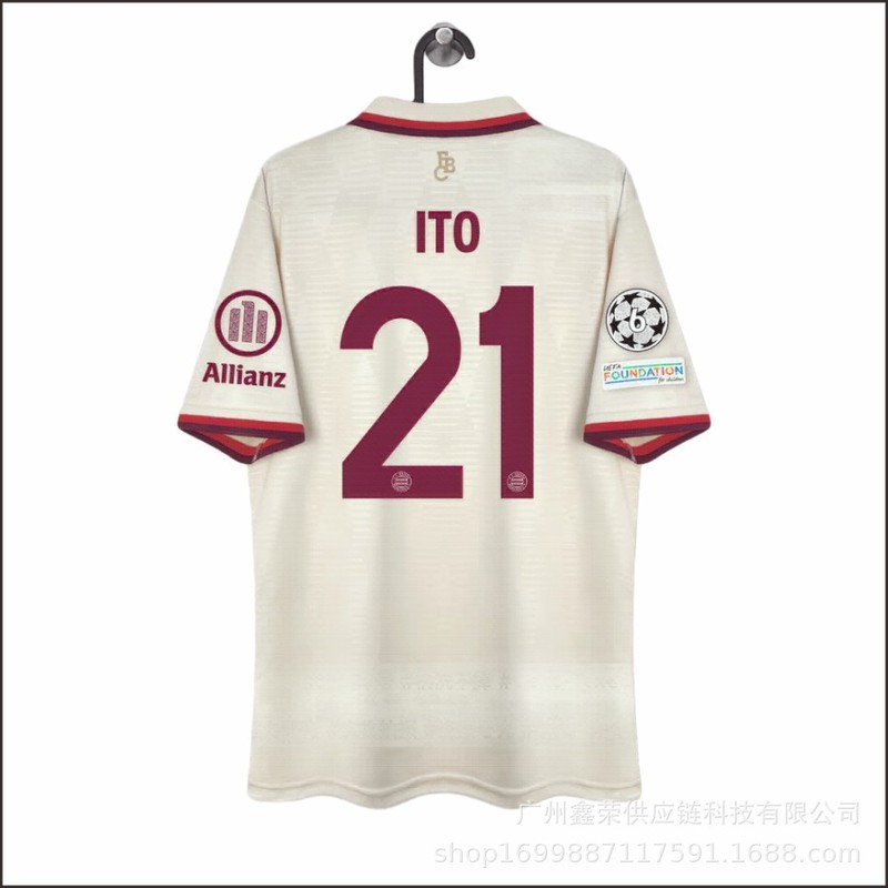 2425バイエルン二客のユニホームの選手版のサッカー服9番のケイン42号のムシラの大人のタイプの上着|undefined