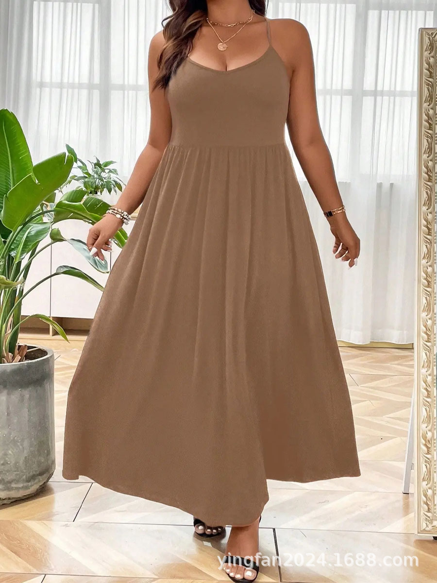 Europa y Estados Unidos 2024 Amazon Aliexpress Tiktok Temu vestido de mujer grande image 8