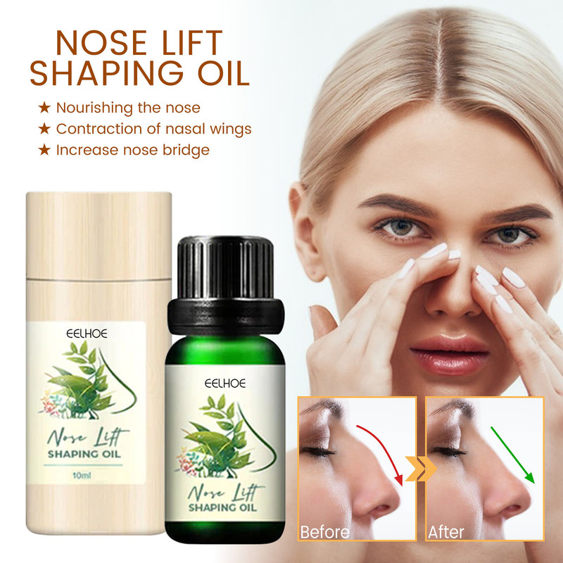 EELHOE Beauty Nose Shaping Oil Moisturizing Facial Beauty Nose Essential Oil Tight and Tighten Nose Mountain Root Massage Essence
