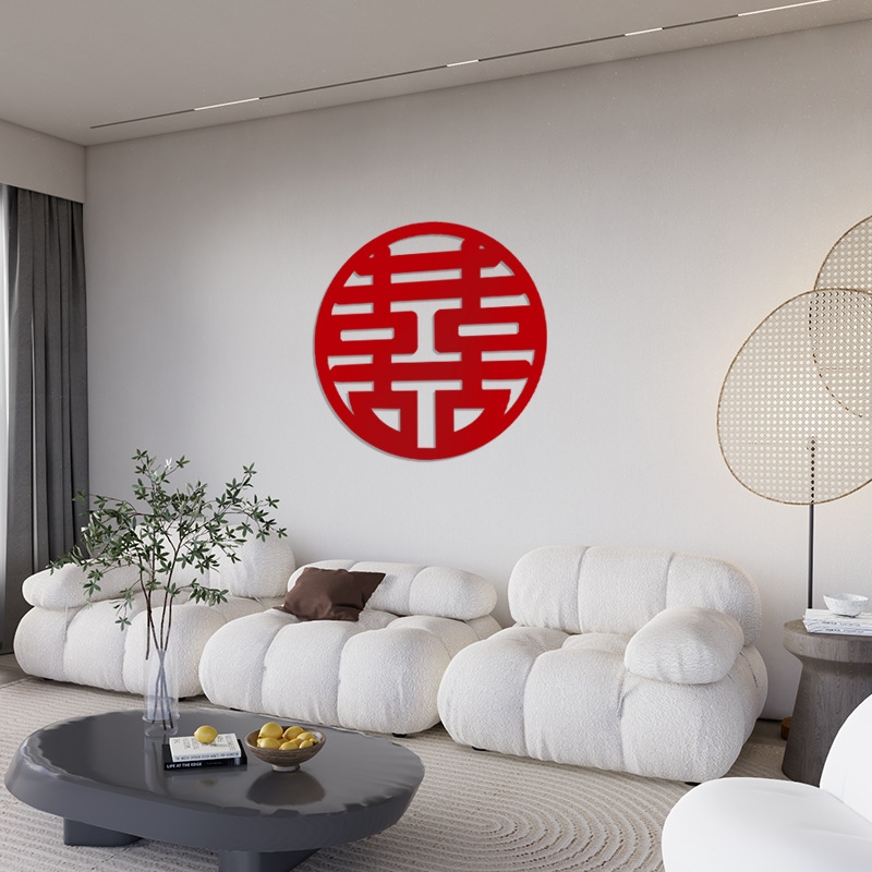 Tejido no tejido festivo conjunto de bodas decoración de la sala de estar dormitorio puerta de fondo de boda pegatinas de bodas