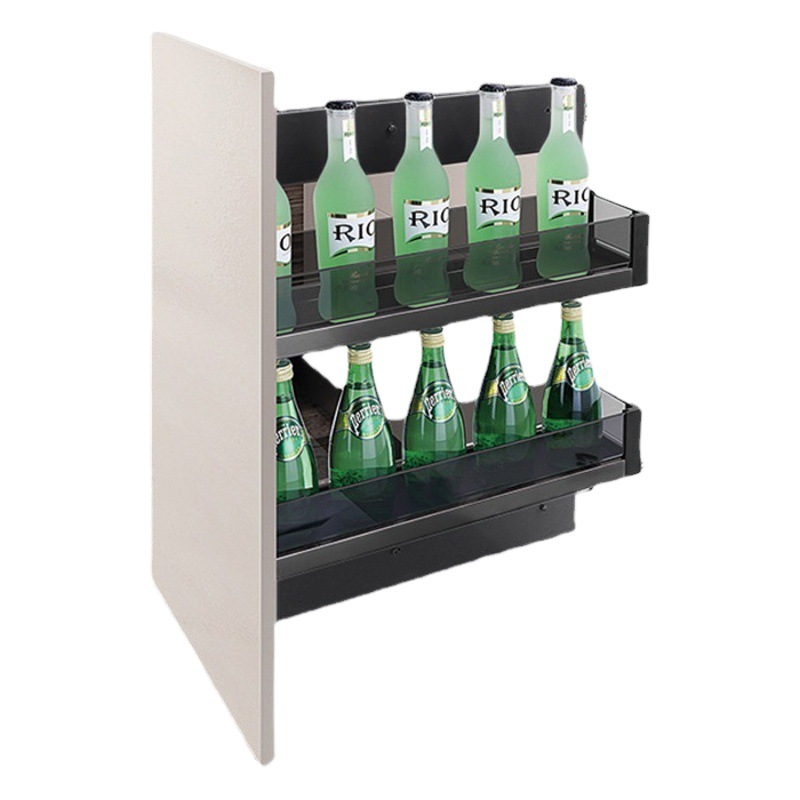 Cesta lateral para gabinetes de cocina totalmente de aluminio Cesta de condimentos para gabinetes de fondo estrecho y pequeño Fabricante de cestas de condimentos para cajones de almacenamiento