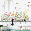 MS6275-ZY清晰植物花卉蝴蝶贴画背景墙客厅卧室家居装饰自粘墙贴
