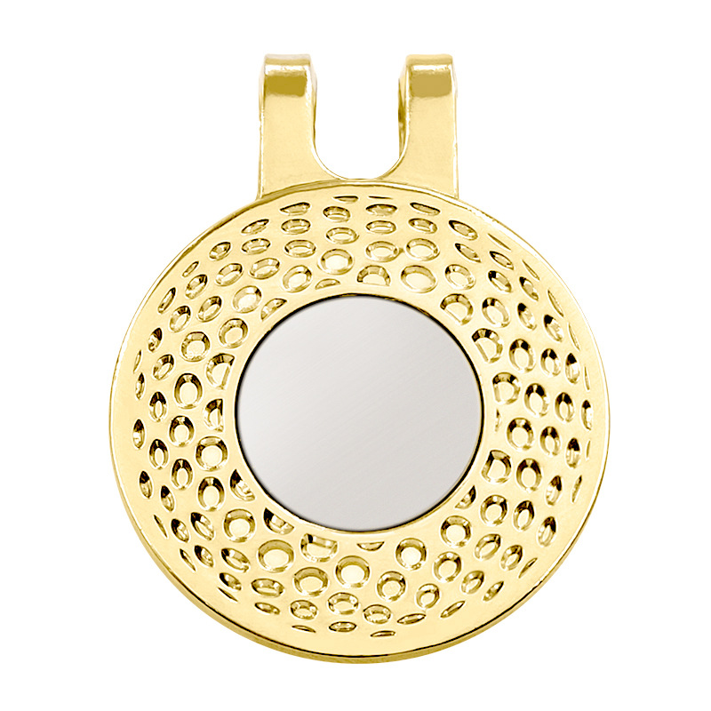 Clip de sombrero estampado dorado