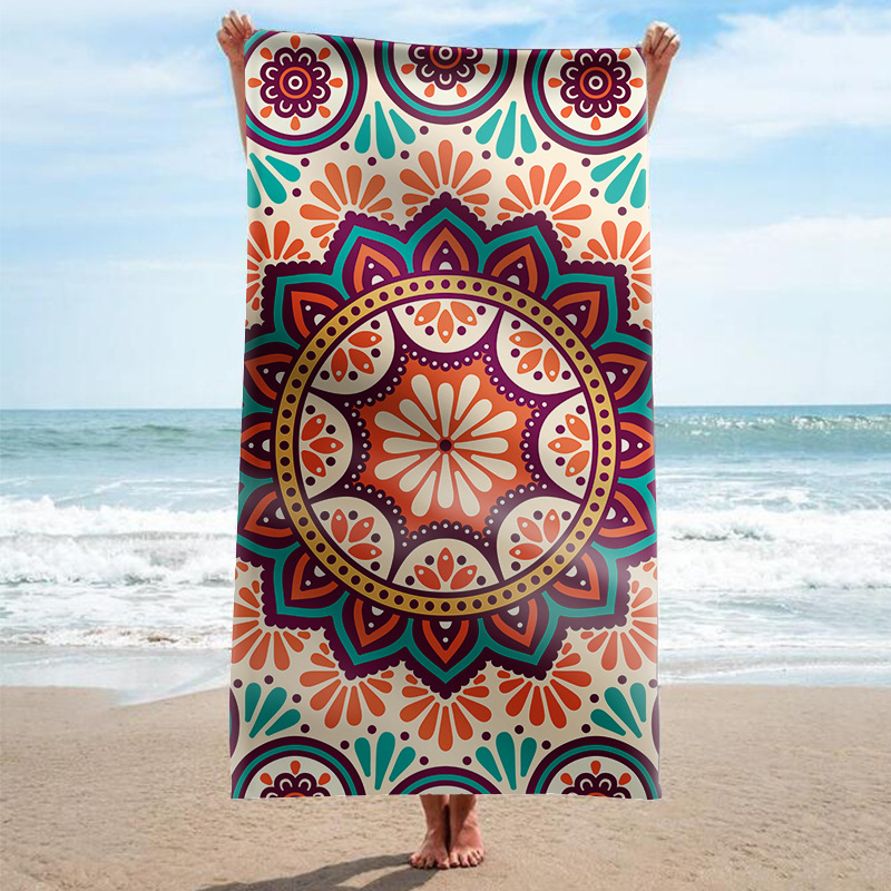 Suministro especial de doble cara terciopelo Internet celebridad serie rectangular fábrica al por mayor material garantía Toalla de playa Toalla de baño