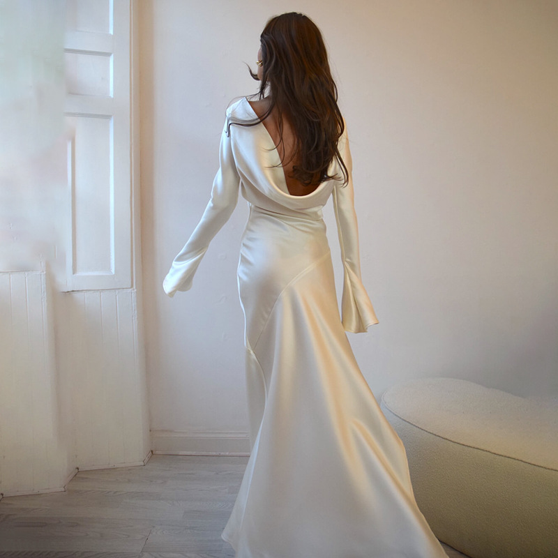 Elegant Long-Sleeve Dress