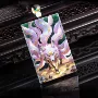狐仙天然冰种喷绘玉佩