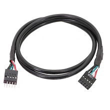 主板USB 9针延长线主板USB2.0延长线USB线带屏蔽黑色双股隔离