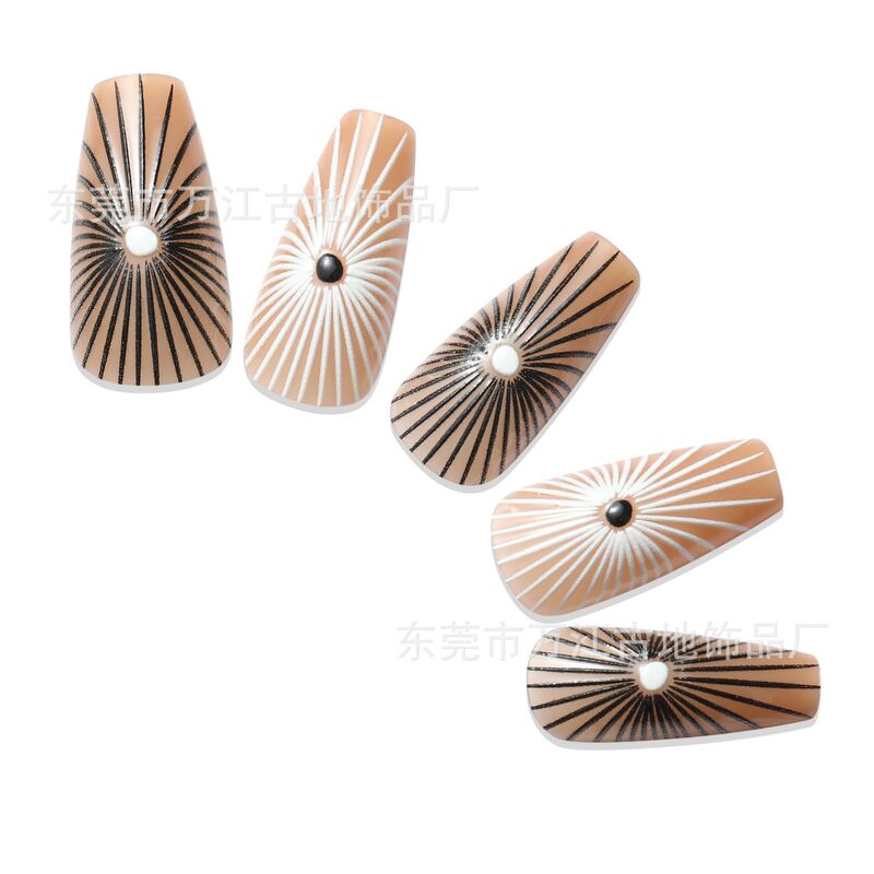 Adult 24-Piece Medium-Sized Ballet Nails 3D Printed Nails Export Custom Nail Producer