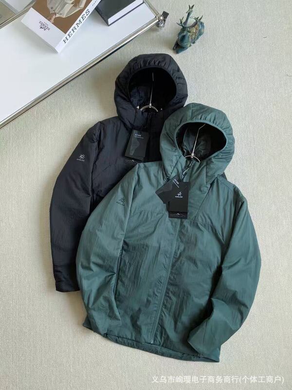 KAIL凯乐石秋冬新款轻奢男士巴松气凝胶保暖棉服连帽外套|undefined
