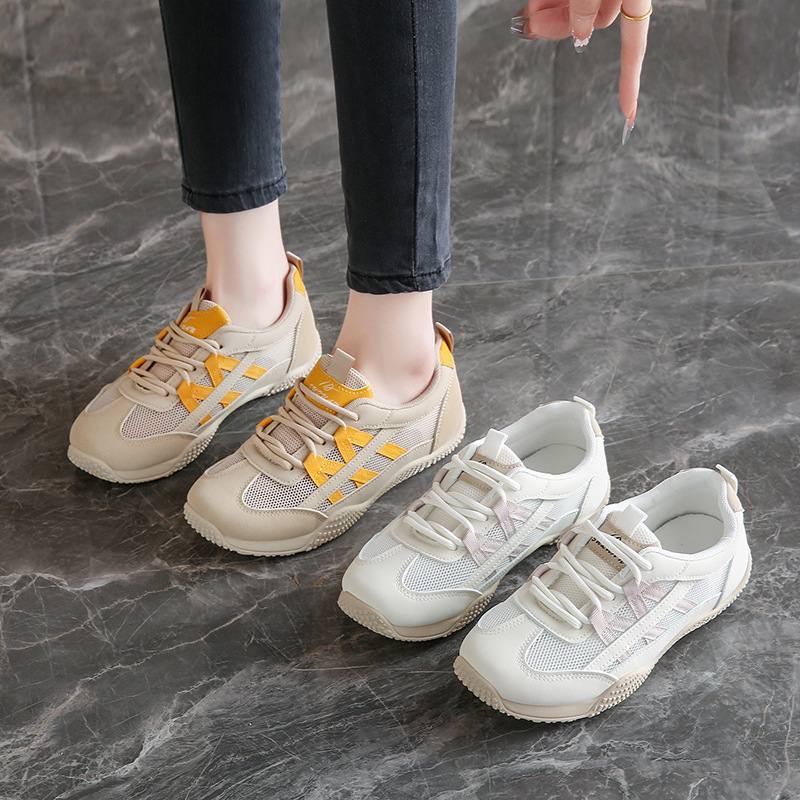 Women's Summer Training Shoes with a Stepping-On-Clouds Feel, Mesh Hollow Sports Shoes, Thin Breathable Mesh Shoes, Ultra-Light Soft-Soled Running Shoes