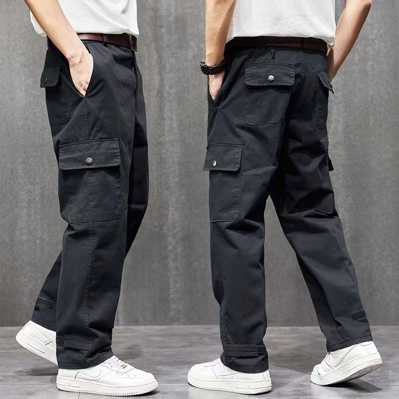 工作裤男耐磨宽松耐脏工作服装建筑工地电焊工多口袋直筒一件批发|undefined
